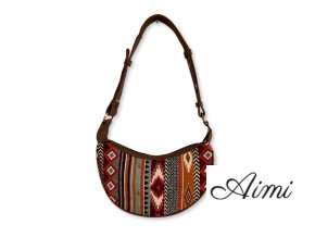 Žakárová Hobo Taška - Hnedá (hnedý remienok)