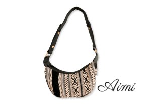 Žakárová Hobo Taška - Šedá (čierny remienok)