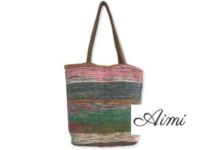 Veľká Recyklovaná Kobercová Taška - Odtiene Súmraku