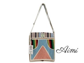 Konopná Taška na Notebook cez Rameno - Trojuholník