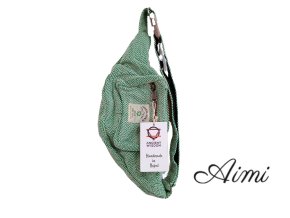 Bavlnená Taška na Opasok v Štýle Konope - Šalvia