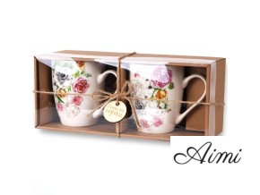 Hrnčeky SADA 2ks 360 ml balené v darčekovej krabičke ROSEN mix