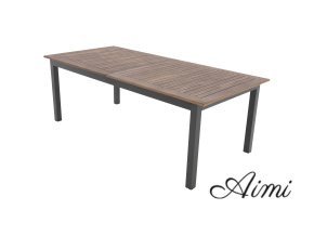 EXPERT WOOD Plus - záhradný rozkladací hliníkový stôl 220/280 x 100 x 75,5 cm