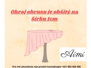Okraj obrusu je obšitý na šírku 1cm (1)