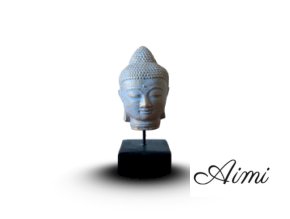 Tichá Hlava Budhu na Stojane - Modrá Meď