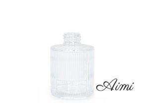 150 ml gerippte, runde Duftstäbchenflasche (28 mm Hals) – transparent