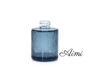 150 ml gerippte, runde Duftstäbchenflasche (28 mm Hals) – Rauchblau