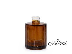 150 ml gerippte, runde Duftstäbchenflasche (28 mm Hals) – Bernstein