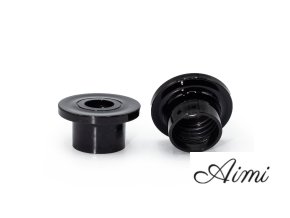 Diffusoranschluss 28 mm – schwarzer Kunststoff, T-Form (passend für 21–33)