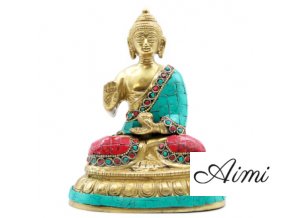 Mosadzná Figúrka Budhu - Požehnanie - 15cm (Varianta Požehnanie - 15cm)