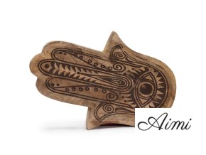 Dlhá Tácka 30x20.5x2.5cm - Hamsa Čierne Gravírovanie
