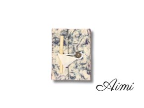 Malý Bavlnený Zápisník Lokta Mix Modrej (12x8cm) 40 listov (Varianta Malý Bavlnený Zápisník Lokta Mix Modrej  (12x8cm) 40 listov)