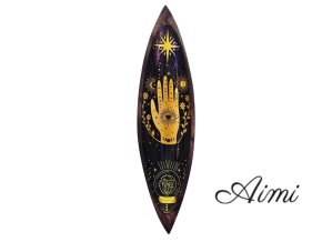 Smaltovaná Miska na Vonné Tyčinky - Mangové Drevo - Hamsa (Varianta Mangové Drevo - Hamsa)