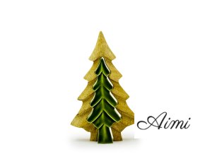 Stratený v Lese - Drevená Dekorácia Malý Stromček v Strome - 15x10cm (Varianta Drevená Dekorácia Malý Stromček v Strome - 15x10cm)