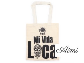 Ikonická Základná Taška - Mi Vida Loca - (40x36cm) - Prírodná 113g (Varianta Mi Vida Loca - (40x36cm))