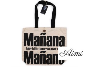 Ikonická Základná Taška – Mañana Mañana – Prírodná 10oz (36x43x10cm) (Varianta Ikonická Základná Taška – Mañana Mañana – Prírodná 10oz (36x43x10cm))