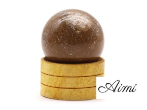 Edelsteinkristallkugel 40mm - Ozeanachat mit Ständer