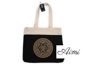 Übergroße Tragetasche (38 x 15 x 43 cm) Chocolate Stonewash 14 oz - Freedom Chakra