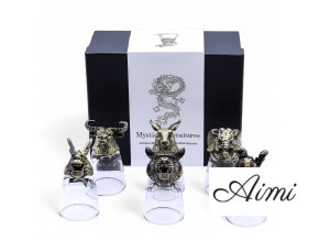 Likérové poháriky Bottom Up (50ml) - Mystické Bytosti – Antická Bronzová