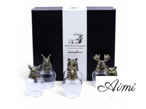 Likérové poháriky Bottom Up (100ml) - Divoké Lesné Bytosti – Antická Bronzová