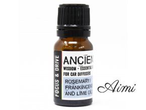 10ml Aromaterapeutické Zmesi pre Aroma Difuzéry do Auta - Sústreď sa a Šoféruj