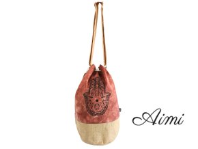 Prírodný Ruksak - Terakotový - Hamsa (Varianta Terakotový - Hamsa)