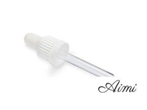 Biela Sklenená Pipeta T/E pre 10 ml Fľašku s Kvapkadlom 18 mm (Varianta Biela Sklenená Pipeta T/E pre 10 ml Fľašku s Kvapkadlom 18 mm)