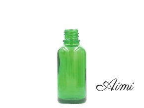 10ml Zelená Sklenená Fľaška - Bez Uzáveru