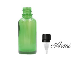 100ml Zelená Sklenená Fľaška s Kvapkadlom (Varianta 100ml Zelená Sklenená Fľaška s Kvapkadlom)