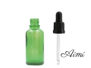 10ml Zelená Sklenená Fľaška s Kvapkadlom s Čiernou T/E Pipetou (Varianta 10ml Zelená Sklenená Fľaška s Kvapkadlom s Čiernou T/E Pipetou)