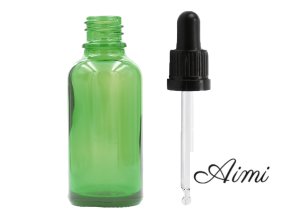100ml Zelená Sklenená Fľaška s Kvapkadlom s Čiernou T/E Pipetou (Varianta 100ml Zelená Sklenená Fľaška s Kvapkadlom s Čiernou T/E Pipetou)