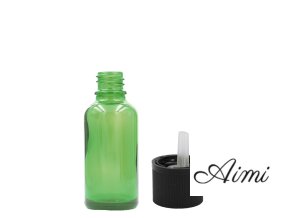 5 ml Zelená Sklenená Fľaška s Uzáverom s Detskou Poistkou (Varianta 5 ml Zelená Sklenená Fľaška s Uzáverom s Detskou Poistkou)