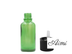 15ml Zelená Sklenená Fľaška s Uzáverom s Detskou Poistkou (Varianta 15ml Zelená Sklenená Fľaška s Uzáverom s Detskou Poistkou)