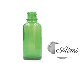 30ml Zelená Sklenená Fľaška s Hliníkovým Uzáverom (Varianta 30ml Zelená Sklenená Fľaška s Hliníkovým Uzáverom)