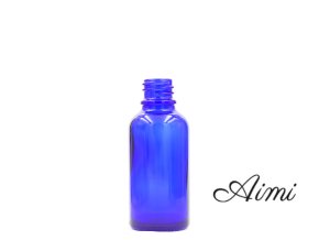 5ml Modrá Sklenená Fľaška - Bez Uzáveru