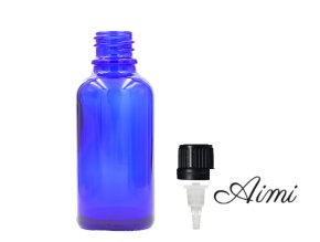 50ml Modrá Sklenená Fľaška s Kvapkadlom (Varianta 50ml Modrá Sklenená Fľaška s Kvapkadlom)