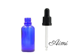 5ml Modrá Sklenená Fľaška s Kvapkadlom s Čiernou T/E Pipetou (Varianta 5ml Modrá Sklenená Fľaška s Kvapkadlom s Čiernou T/E Pipetou)