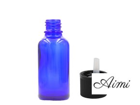 30ml Modrá Sklenená Fľaška s Uzáverom s Detskou Poistkou (Varianta 30ml Modrá Sklenená Fľaška s Uzáverom s Detskou Poistkou)
