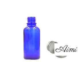 10ml Modrá Sklenená Fľaška s Hliníkovým Uzáverom (Varianta 10ml Modrá Sklenená Fľaška s Hliníkovým Uzáverom)