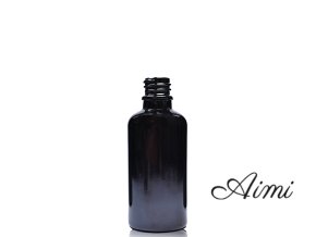 5ml Čierna Sklenená Fľaška - Bez Uzáveru