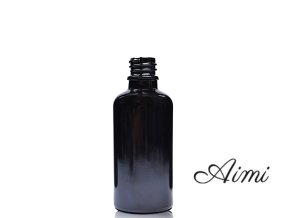 10ml Čierna Sklenená Fľaška - Bez Uzáveru