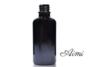 100ml Čierna Sklenená Fľaška - Bez Uzáveru