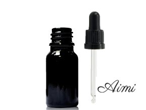 10ml Čierna Sklenená Fľaška s Kvapkadlom s Čiernou T/E Pipetou (Varianta 10ml Čierna Sklenená Fľaška s Kvapkadlom s Čiernou T/E Pipetou)