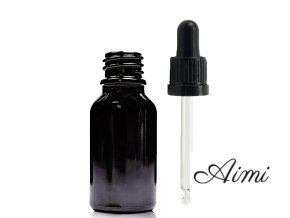 15ml Čierna Sklenená Fľaška s Kvapkadlom s Čiernou T/E Pipetou (Varianta 15ml Čierna Sklenená Fľaška s Kvapkadlom s Čiernou T/E Pipetou)