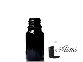 5ml Čierna Sklenená Fľaška s Uzáverom s Detskou Poistkou (Varianta 5ml Čierna Sklenená Fľaška s Uzáverom s Detskou Poistkou)