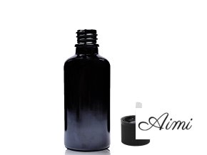 30ml Čierna Sklenená Fľaška s Uzáverom s Detskou Poistkou (Varianta 30ml Čierna Sklenená Fľaška s Uzáverom s Detskou Poistkou)