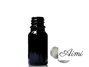 10ml Čierna Sklenená Fľaška s Hliníkovým Uzáverom (Varianta 10ml Čierna Sklenená Fľaška s Hliníkovým Uzáverom)