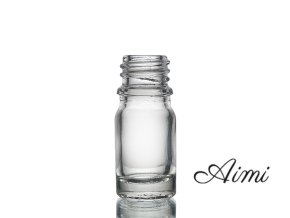 5ml Číra Sklenená Fľaška - Bez Uzáveru