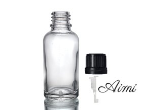 50ml Číra Sklenená Fľaška s Kvapkadlom (Varianta 50ml Číra Sklenená Fľaška s Kvapkadlom)
