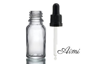 10ml Číra Sklenená Fľaška s Kvapkadlom s Čiernou T/E Pipetou (Varianta 10ml Číra Sklenená Fľaška s Kvapkadlom s Čiernou T/E Pipetou)